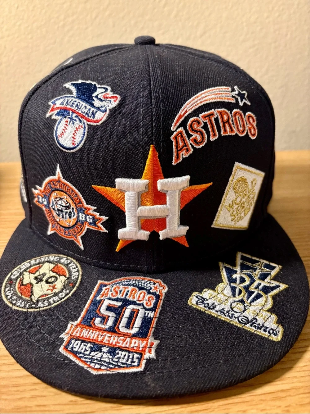 Houston Astros New Era 59FIFTY Hat Lot – 3 Fitted Caps Size 7 7/8